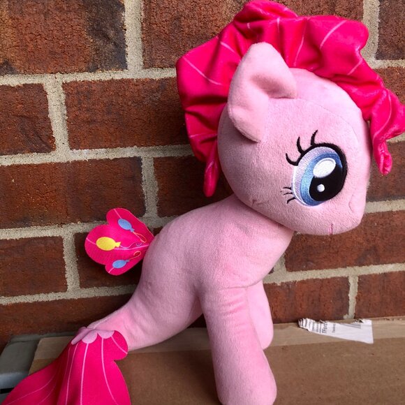 2017 My Little Pony The Movie Pinkie Pie Seapony Plush 13" Mermaid Tail Hasbro - Picture 2 of 4